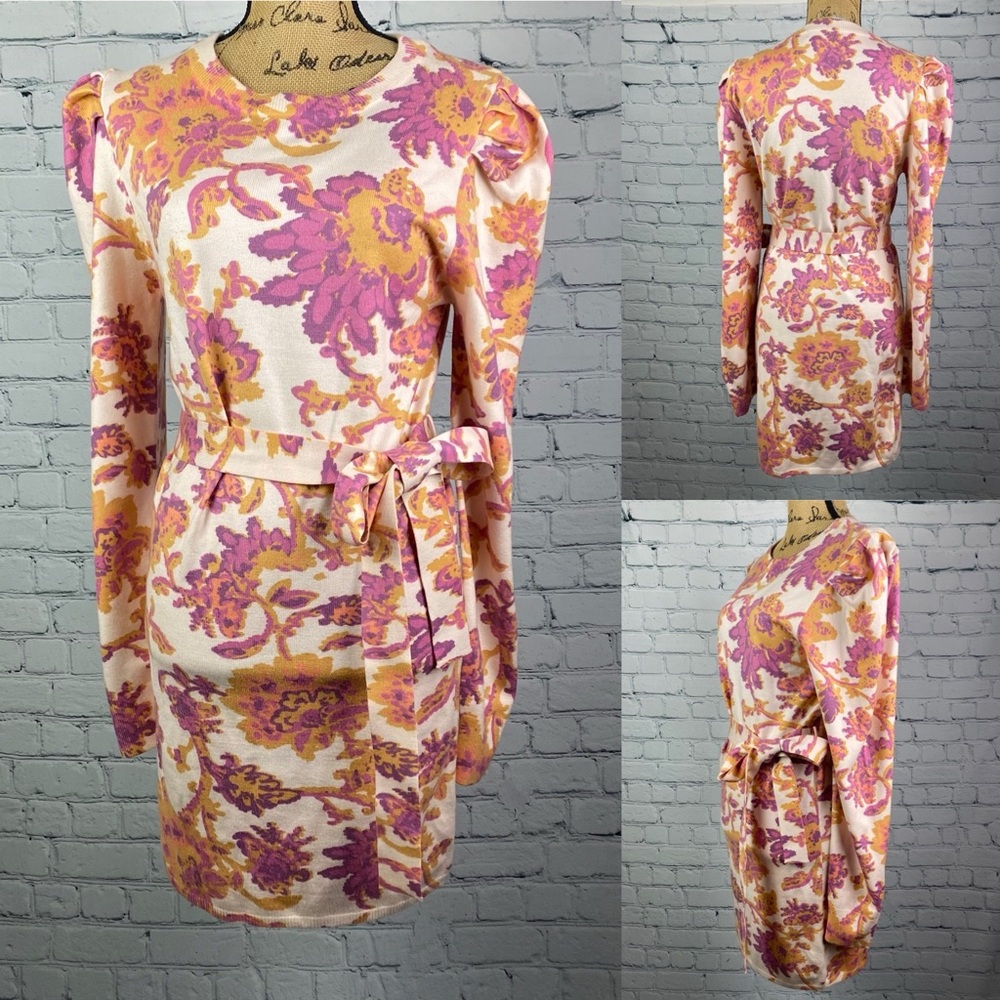 NWOT Flying Tomato ENJOY THE VIEW SUNSET Ribbed Sweated Dress